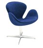 Splendid Revolving Lounge Chair in Denim Blue Colour