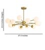 Splendor Gold Metal Smart Chandelier