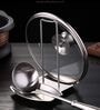 Stainless Steel Pan Pot Cover Lid With Spoon Rest