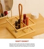 (1Pc) Beige Bamboo Eco-Friendly Kitchen Utensils Stand & Spoon Holder For Dining Table