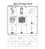 Sports Ball & Equipment Organizer