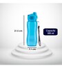 Varmora Sporty Flip Top FDA Approved BPA-Free Hygienic 100% Food-Grade Material Water Bottle