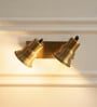 Spot Light Wall Lamp Antique Brass Finish with Double Movement | Picture Light to Highlight Showpiece, Above Mirror