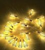 Spring 5 Mtrs Golden Metal Hanging Light Festive LED String Light (10 LED- Warm White)