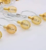 Spring 5 Mtrs Golden Metal Hanging Light Festive LED String Light (10 LED- Warm White)