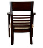 Spring Arm Chair (Set of 2) in Brown Colour