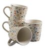 Spring 300ml Multicolour Ceramic (Set of 4) Coffee Mug