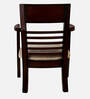 Spring Teak Wood Arm Chair In Brown Finish (Set of 2)