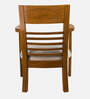 Spring Teak Wood Arm Chair In Teak Finish (Set of 2)