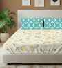 Sprinkle Buttercream Floral 144 Tc Cotton King Bedsheet With 2 Pillow Covers