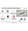 Spruce Gold LED Smart Voice Assist Chandelier