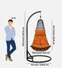 Spyderr Wicker Swing In Orange Colour