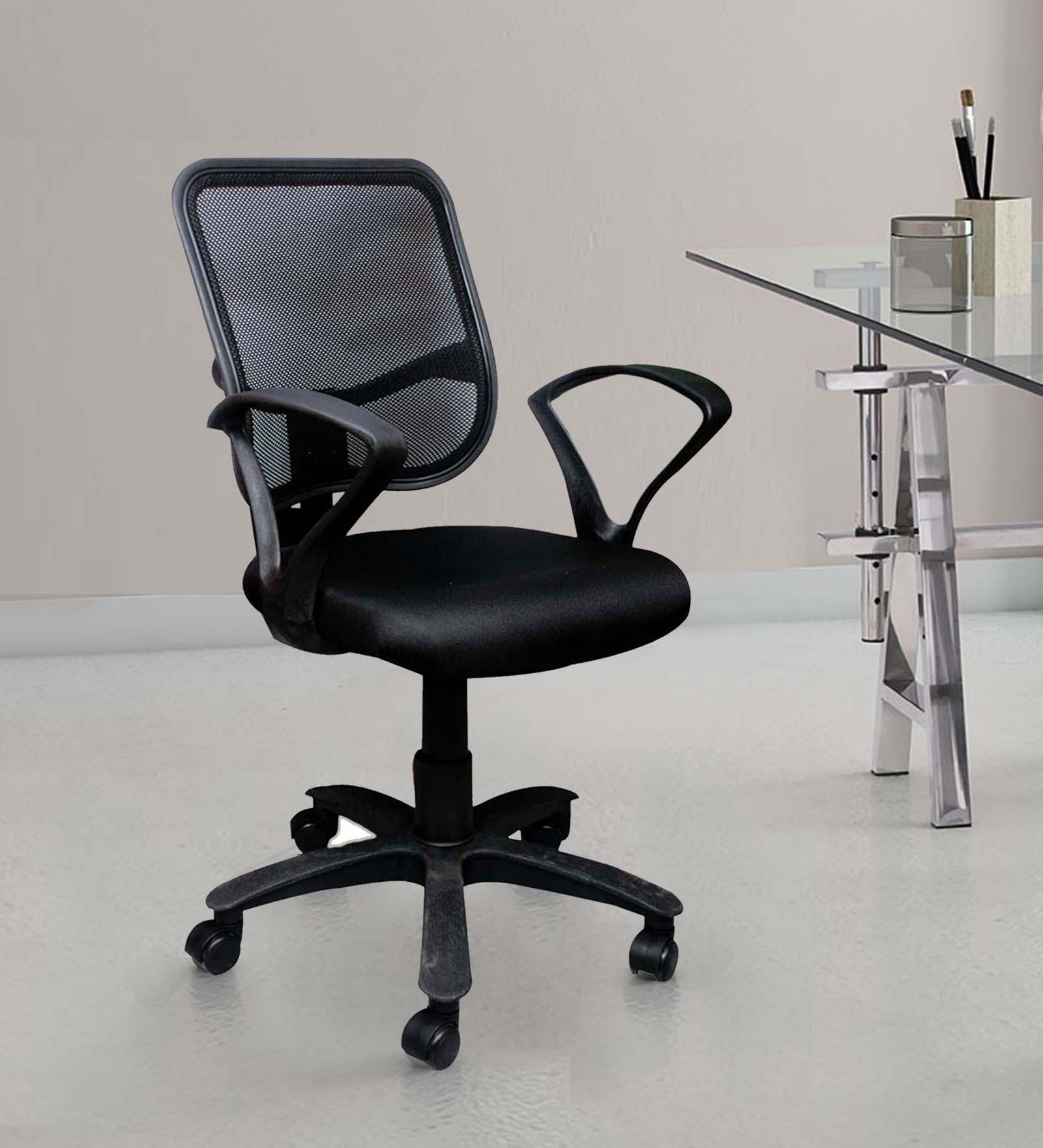 Square Ergonomic Chair in Black Colour