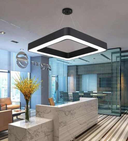 Square-Hollow 48W LED Ceiling Light Office & Gym Lighting 3 Color Modes