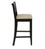 Squad Solid Wood Bar Stool in Rustic Teak Finish