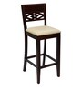 Squad Solid Wood Bar Stool in Rustic Teak Finish