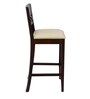 Squad Solid Wood Bar Stool in Rustic Teak Finish