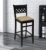 Squad Solid Wood Bar Stool in Rustic Teak Finish