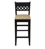 Squad Solid Wood Bar Stool in Rustic Teak Finish