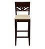 Squad Solid Wood Bar Stool in Rustic Teak Finish
