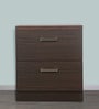 Squadro Bedside Table in Cinammon Finish