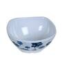 Squared 18 Pcs White & Blue Melamine Dinnerware Set