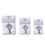(Set of 3) Lavender Square Storage & Jar Containers