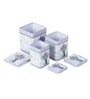 (Set of 3) Lavender Square Storage & Jar Containers