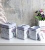 (Set of 3) Lavender Square Storage & Jar Containers