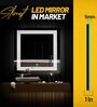 Square Backlit Multicolour Glass Led Wall Mirror