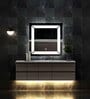 Square Classic Multicolour Glass Led Wall Mirror