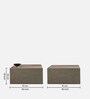 Square Coffee Table In Grey Colour