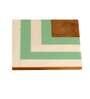 Green & White Resin Coaster Set of 4