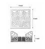 Silver Square Jali Coasters Set Of 4