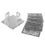 Square Jali Coasters Silver