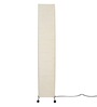 Beige Fabric Shade Floor Lamp with Black Base