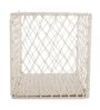 Square Macrame Cotton & Jute Laundry Basket
