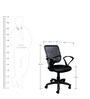 Square Ergonomic Chair in Black Colour