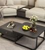 Square Nesting Coffee Table In Black Finish (Set of 2)