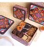 Square Shape Tin Box Set of 3