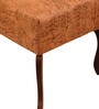 Square Fabric Seating Stool in Beige Colour