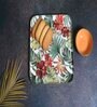 Multicolor Iron Tropical paradise 2 Pcs Platter With Dip Bowl