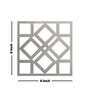 Square Silver MDF Jharokha
