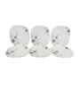 Square Small Plate Set    Daffodiles 7.5  , Stain Free, Glazed Finish, Pure Melamine ,6 Nos.