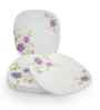 Square Small Plate Set    Daffodiles 7.5  , Stain Free, Glazed Finish, Pure Melamine ,6 Nos.