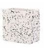 Black And White Square Terrazzo Planter