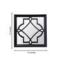 Plastic Square Wall Mirror In Black