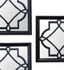 Plastic Square Wall Mirror In Black