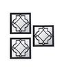 Plastic Square Wall Mirror In Black