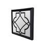 Plastic Square Wall Mirror In Black